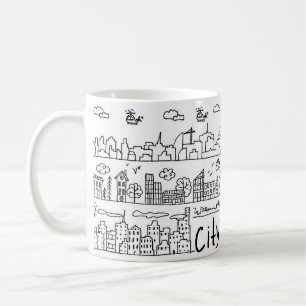 Niedlicher Stadtplatz Kaffeetasse