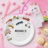 Niedlicher Stadtverkehr Geburtstagspapier Pappteller (Party)