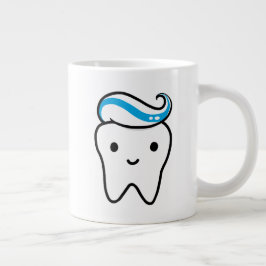 Niedlicher Stand mit Toothpaste Jumbo-Tasse