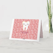 Niedlicher Stand - Rosa - Benutzerdefinierte Grußk Karte (Rückseite)