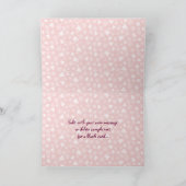 Niedlicher Stand - Rosa - Benutzerdefinierte Grußk Karte (Innenseite)