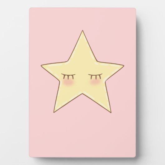 Niedlicher Star Fotoplatte (Vorderseite)