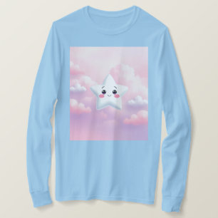 Niedlicher Star Lavender Pink Light Blue T - Shirt