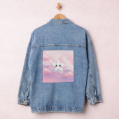 Niedlicher Star Pink Sky Women's Denim Jacket Jeansjacke (Hangar)