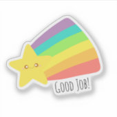 Niedlicher Star-Regenbogen Aufkleber (Vorderseite)