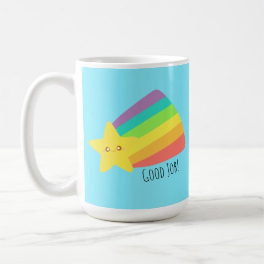 Niedlicher Star-Regenbogen Kaffeetasse (Links)