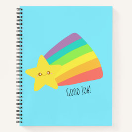 Niedlicher Star-Regenbogen Notizblock