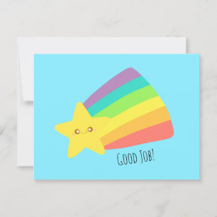 Niedlicher Star-Regenbogen Postkarte