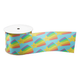 Niedlicher Star-Regenbogen Satinband