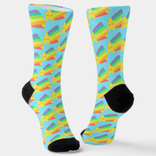 Niedlicher Star-Regenbogen Socken