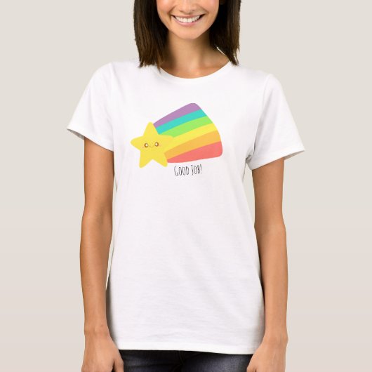 Niedlicher Star-Regenbogen T-Shirt (Vorderseite)