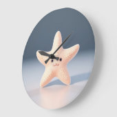 Niedlicher Starfish Große Wanduhr (Winkel)