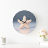 Niedlicher Starfish Große Wanduhr (Zuhause)