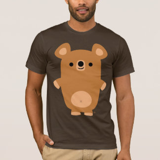 Niedlicher starker Cartoon-Bärn-T - Shirt