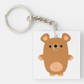 Niedlicher Starker Cartoon Bear Acrylic Schlüssela Schlüsselanhänger (Vorderseite)