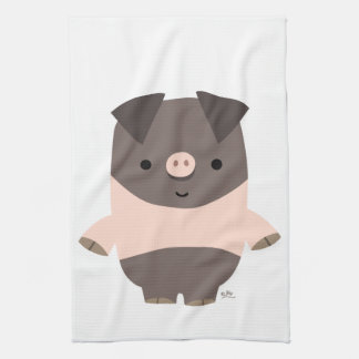 Niedlicher starker Cartoon Schweinefleischhandtuch Handtuch