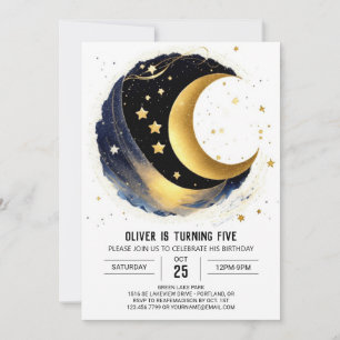 Niedlicher Starlit Night Geburtstag Einladung