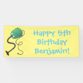 Niedlicher Staubsauger Cartoon Spaß Banner (Horizontal)