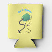 Niedlicher Staubsauger Cartoon Spaß Dosenkühler (Vorderseite)