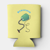 Niedlicher Staubsauger Cartoon Spaß Dosenkühler (Rückseite)