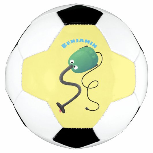 Niedlicher Staubsauger Cartoon Spaß Fußball (Vorderseite)