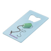 Niedlicher Staubsauger Cartoon Spaß Geldbeutel Flaschenöffner (Rückseite Schrägansicht)