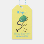 Niedlicher Staubsauger Cartoon Spaß Geschenkanhänger (Rückseite)