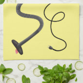 Niedlicher Staubsauger Cartoon Spaß Geschirrtuch (Gefaltet)