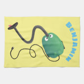 Niedlicher Staubsauger Cartoon Spaß Geschirrtuch (Horizontal)