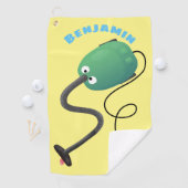 Niedlicher Staubsauger Cartoon Spaß Golfhandtuch (Insitu)