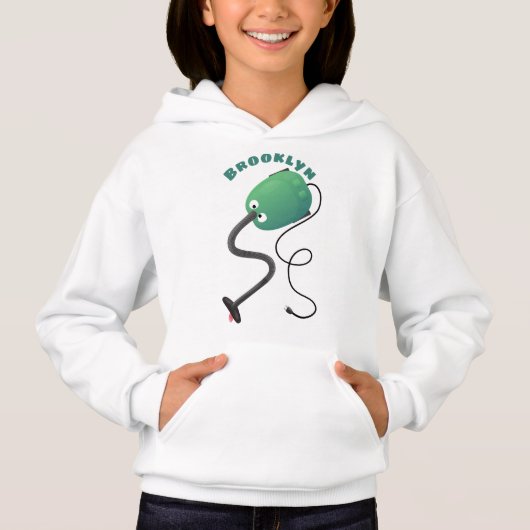 Niedlicher Staubsauger Cartoon Spaß Hoodie (Vorderseite)