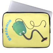 Niedlicher Staubsauger Cartoon Spaß Laptopschutzhülle (Vorderseite)