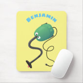 Niedlicher Staubsauger Cartoon Spaß Mousepad (Mit Mouse)