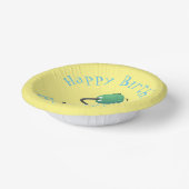 Niedlicher Staubsauger Cartoon Spaß Pappteller (Gewinkelt)