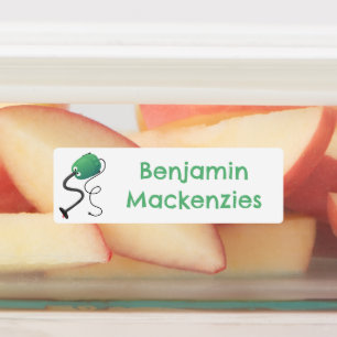 Niedlicher Staubsauger Cartoon Spaß personalisiert Etiketten