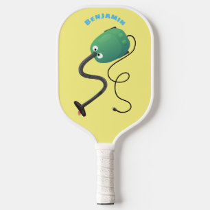 Niedlicher Staubsauger Cartoon Spaß Pickleball Schläger