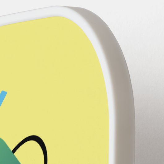 Niedlicher Staubsauger Cartoon Spaß Pickleball Schläger (Linke Seite)