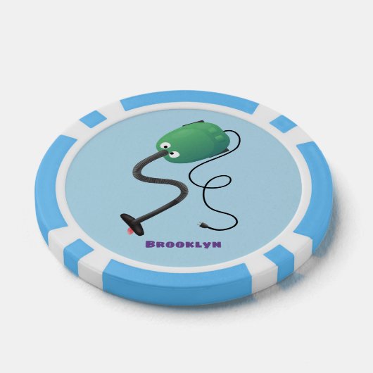 Niedlicher Staubsauger Cartoon Spaß Pokerchips (Einzeln)