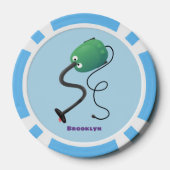 Niedlicher Staubsauger Cartoon Spaß Pokerchips (Rückseite)