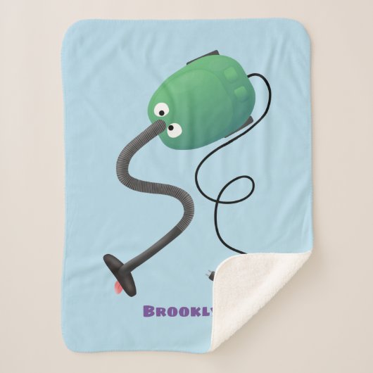 Niedlicher Staubsauger Cartoon Spaß Sherpadecke (Vorderseite)