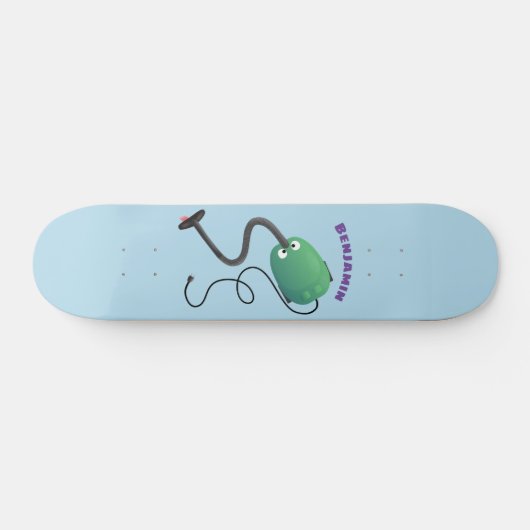 Niedlicher Staubsauger Cartoon Spaß Skateboard (Horizontal)