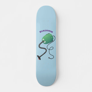 Niedlicher Staubsauger Cartoon Spaß Skateboard