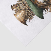 Niedlicher Steampunk Bird Gears Cogs Decoupage R 1 Seidenpapier (Ausschnitt)