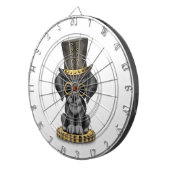 Niedlicher Steampunk schwarzer Dartscheibe (Vorderseite rechts)