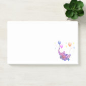 Niedlicher Sternenelefant mit farbenfrohen Balloon Post-it Klebezettel (Büro)