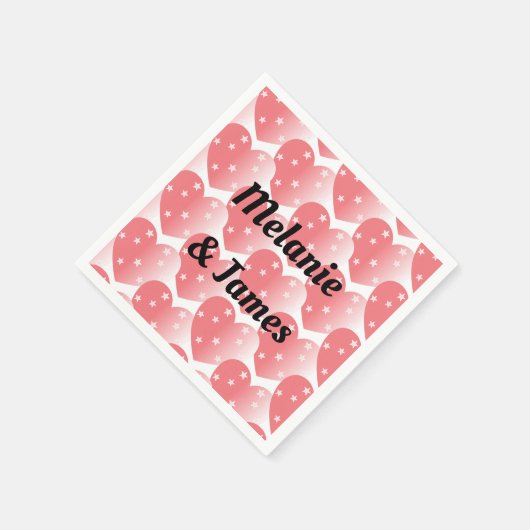 Niedlicher Sticker für das rosa Sternenherz Serviette (Ecke)