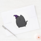 Niedlicher Sticker für Schwarze Katze (Umschlag)