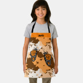 Niedlicher stilisierter Monarch Butterfly Orange Schürze (Insitu)