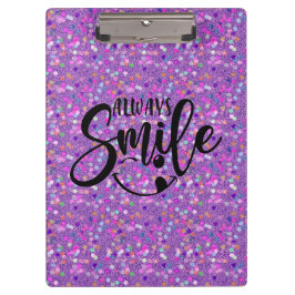 Niedlicher, stilvoller Glitzer immer elegant läche Klemmbrett