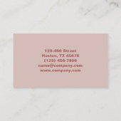 Niedlicher, stilvoller Manicurist Nail Artist Nail Visitenkarte (Rückseite)